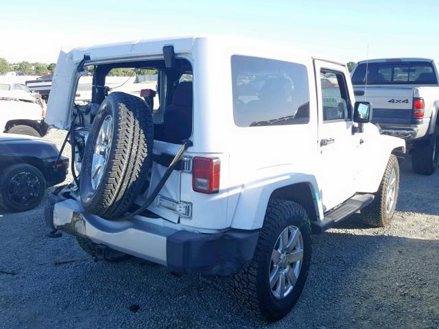 1C4GJWBGXDL505573 - 2013 JEEP WRANGLER S WHITE photo 4