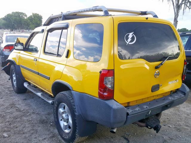 5N1ED28TX3C691394 - 2003 NISSAN XTERRA XE YELLOW photo 3