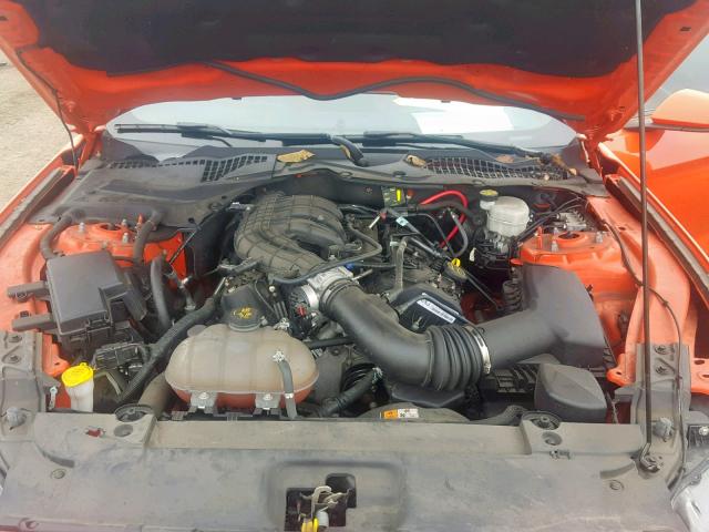 1FA6P8AM2G5230731 - 2016 FORD MUSTANG ORANGE photo 7