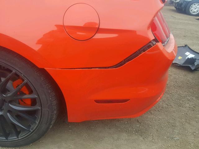 1FA6P8AM2G5230731 - 2016 FORD MUSTANG ORANGE photo 9