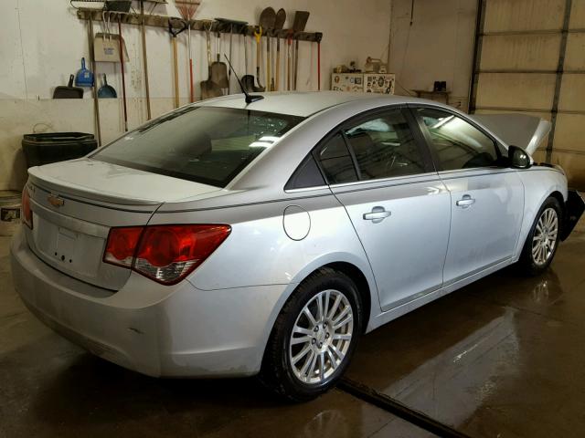 1G1PK5S94B7227955 - 2011 CHEVROLET CRUZE ECO SILVER photo 4