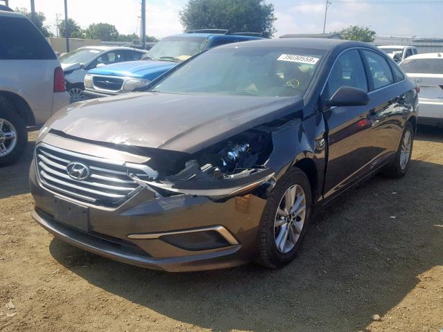 5NPE24AF3GH359544 - 2016 HYUNDAI SONATA SE BROWN photo 2