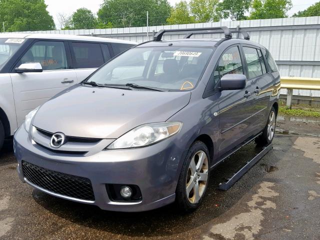 JM1CR29L770134669 - 2007 MAZDA 5 GRAY photo 2