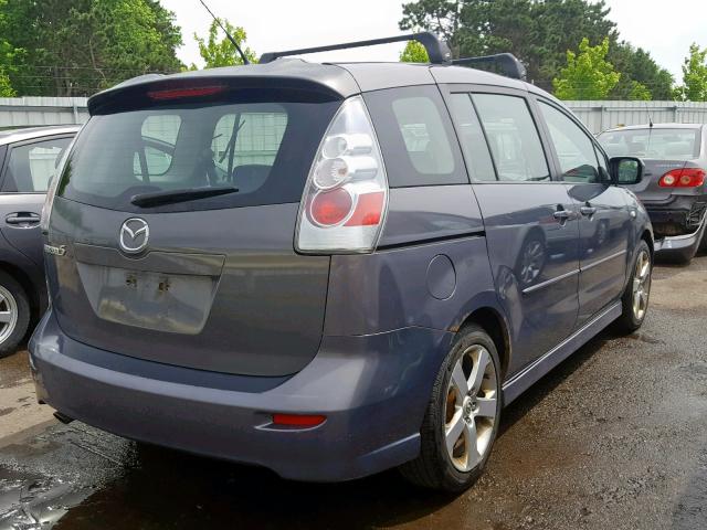 JM1CR29L770134669 - 2007 MAZDA 5 GRAY photo 4