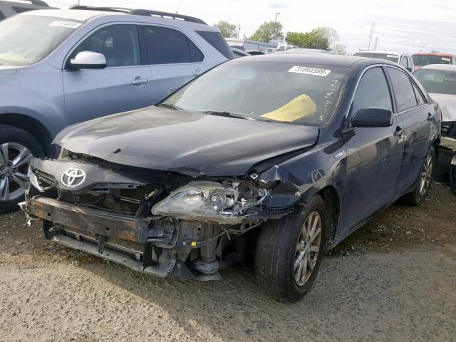 4T1BB3EK7AU123766 - 2010 TOYOTA CAMRY HYBR BLACK photo 2