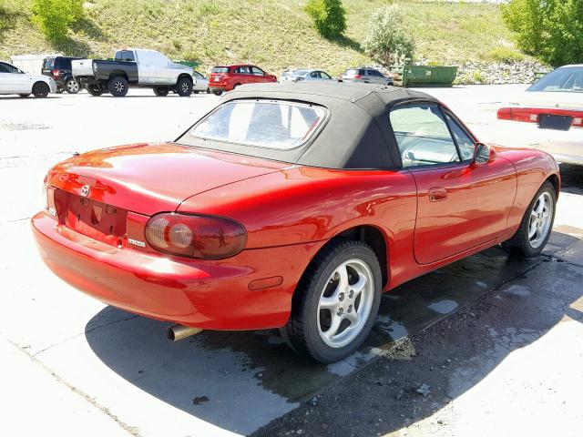 JM1NB353120233392 - 2002 MAZDA MX-5 MIATA RED photo 4