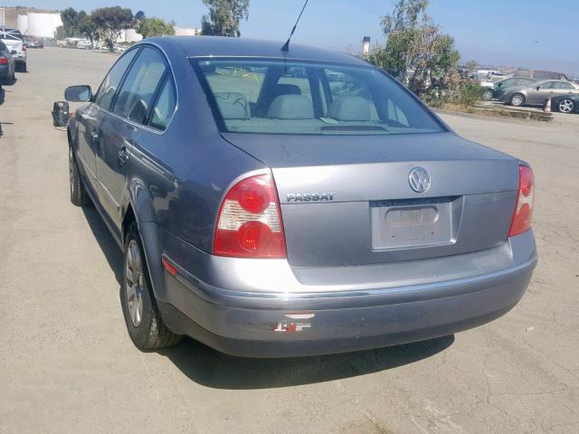 WVWPD63B13P196156 - 2003 VOLKSWAGEN PASSAT GLS GRAY photo 3