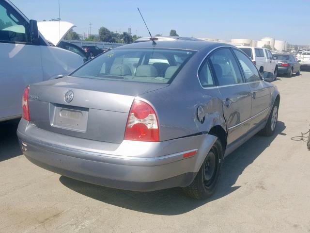 WVWPD63B13P196156 - 2003 VOLKSWAGEN PASSAT GLS GRAY photo 4