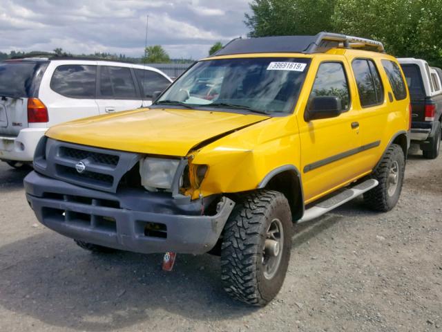 5N1ED28Y31C522648 - 2001 NISSAN XTERRA XE YELLOW photo 2