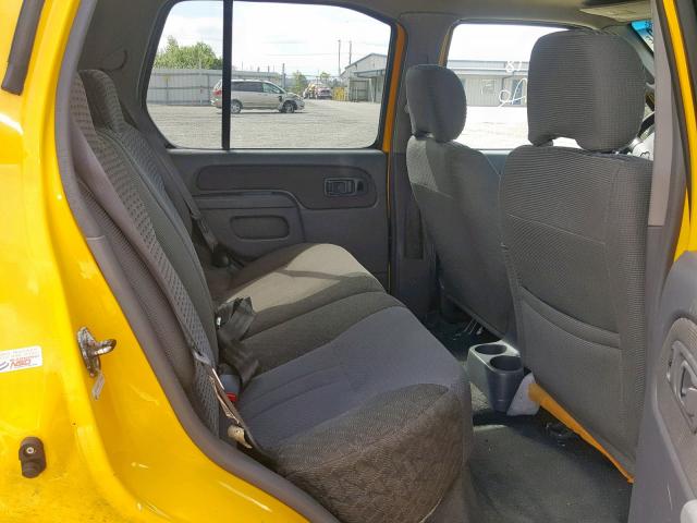 5N1ED28Y31C522648 - 2001 NISSAN XTERRA XE YELLOW photo 6