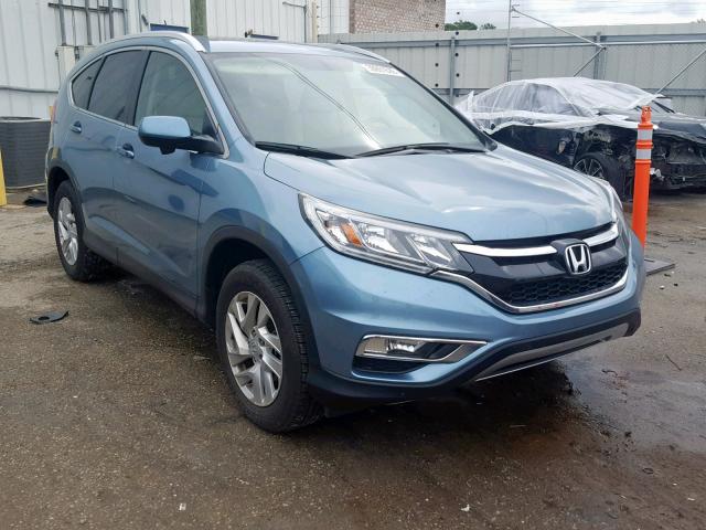 2HKRM3H74GH568411 - 2016 HONDA CR-V EXL BLUE photo 1