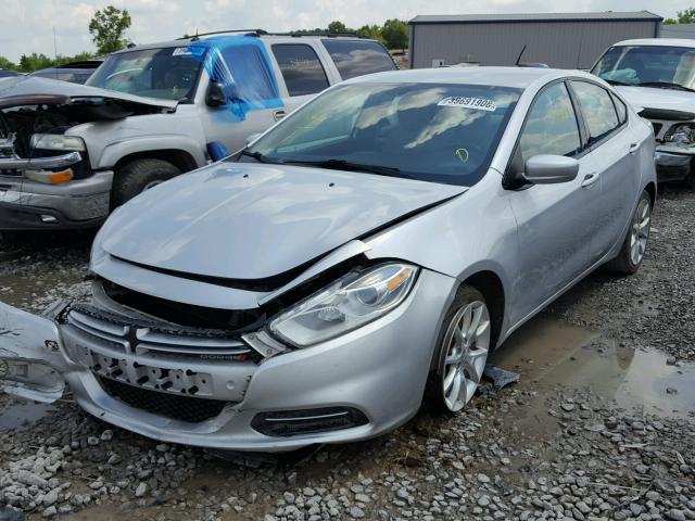 1C3CDFBA1DD713776 - 2013 DODGE DART SXT SILVER photo 2