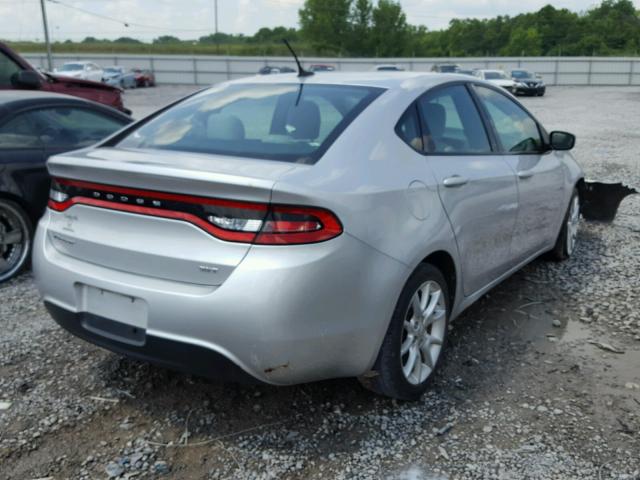 1C3CDFBA1DD713776 - 2013 DODGE DART SXT SILVER photo 4