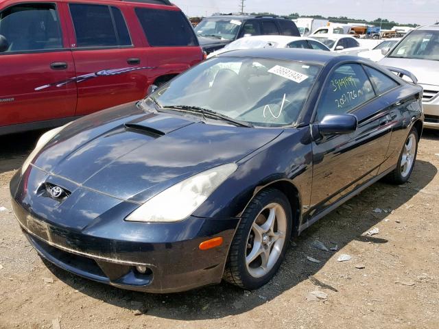 JTDDY32T6Y0013737 - 2000 TOYOTA CELICA BLUE photo 2