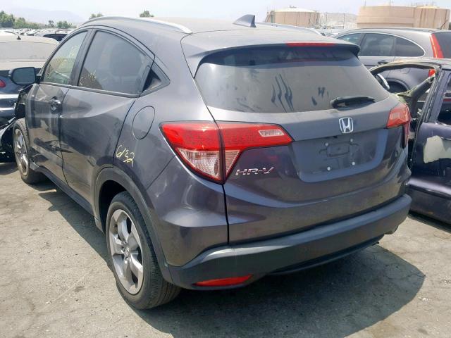 3CZRU5H73HM701001 - 2017 HONDA HR-V EXL GRAY photo 3