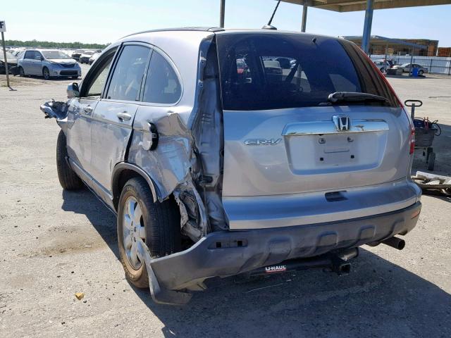 JHLRE48717C036342 - 2007 HONDA CR-V EXL SILVER photo 3