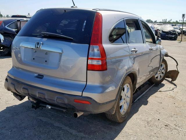 JHLRE48717C036342 - 2007 HONDA CR-V EXL SILVER photo 4