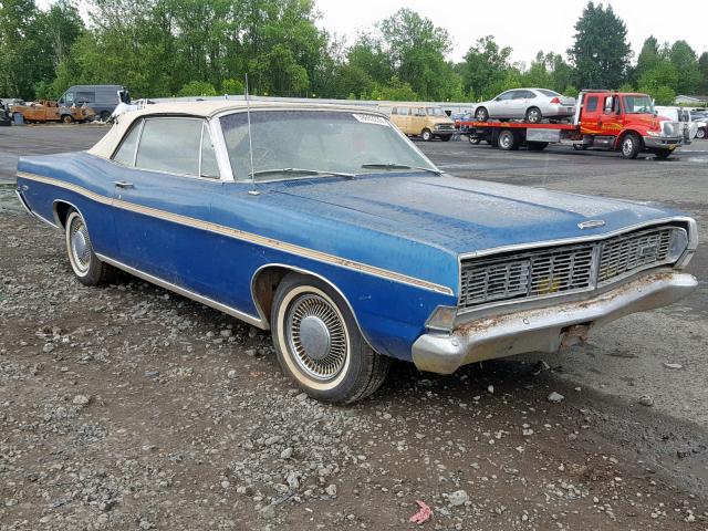 8W61Z187563 - 1968 FORD GALAXIE BLUE photo 1