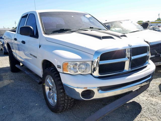 1D7HU18D95J526168 - 2005 DODGE RAM 1500 S WHITE photo 1