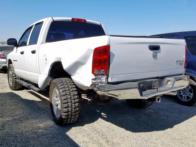 1D7HU18D95J526168 - 2005 DODGE RAM 1500 S WHITE photo 3