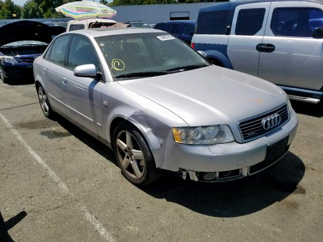 WAULC68E52A311151 - 2002 AUDI A4 1.8T QU SILVER photo 1