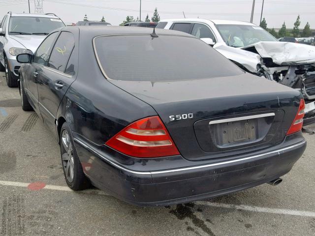 WDBNG75J8YA083757 - 2000 MERCEDES-BENZ S 500 BLACK photo 3