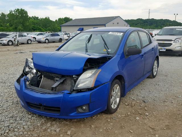 3N1AB6AP5BL675977 - 2011 NISSAN SENTRA 2.0 BLUE photo 2