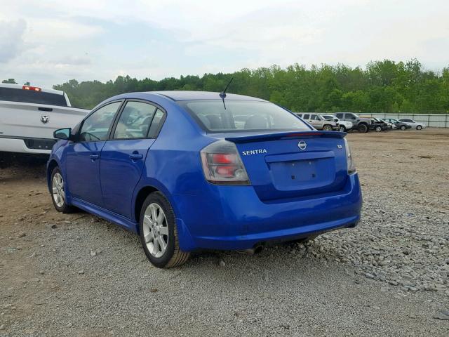 3N1AB6AP5BL675977 - 2011 NISSAN SENTRA 2.0 BLUE photo 3