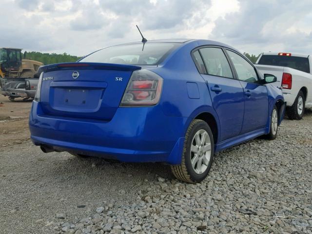 3N1AB6AP5BL675977 - 2011 NISSAN SENTRA 2.0 BLUE photo 4