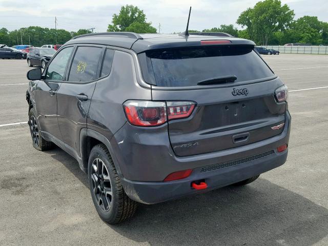 3C4NJDDB8KT722344 - 2019 JEEP COMPASS TR GRAY photo 3