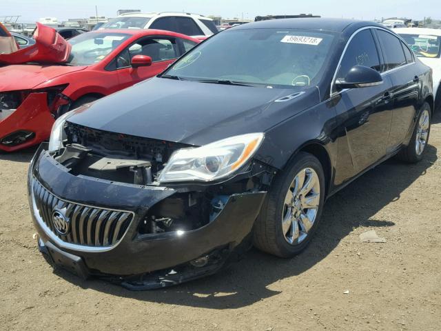 2G4GK5EX9G9208417 - 2016 BUICK REGAL BLACK photo 2