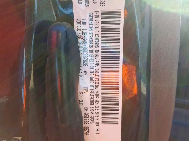 1J8HG48N86C337828 - 2006 JEEP COMMANDER GREEN photo 10