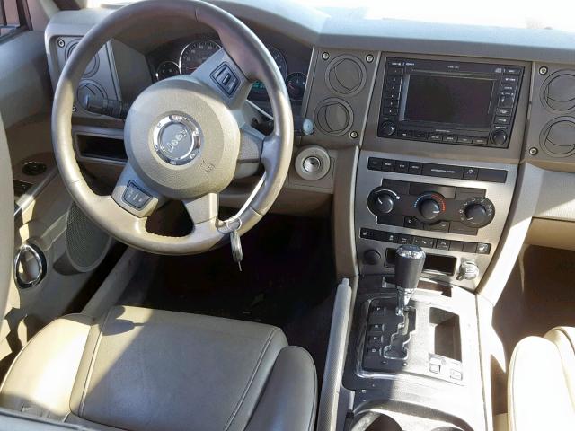 1J8HG48N86C337828 - 2006 JEEP COMMANDER GREEN photo 9