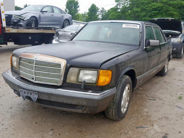 WDBCA35E3LA527513 - 1990 MERCEDES-BENZ 420 SEL BLACK photo 2