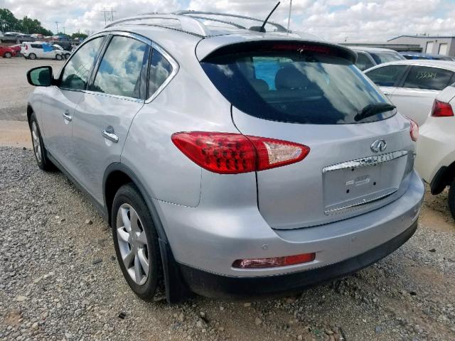 JNKAJ09F58M361297 - 2008 INFINITI EX35 BASE SILVER photo 3