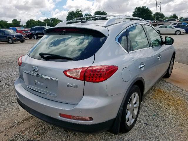 JNKAJ09F58M361297 - 2008 INFINITI EX35 BASE SILVER photo 4