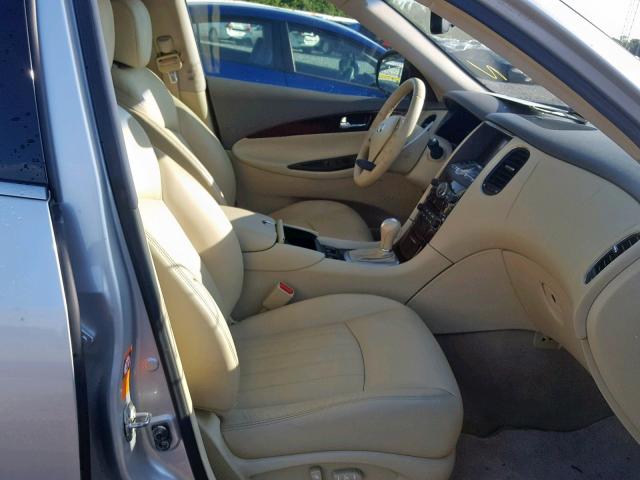 JNKAJ09F58M361297 - 2008 INFINITI EX35 BASE SILVER photo 5