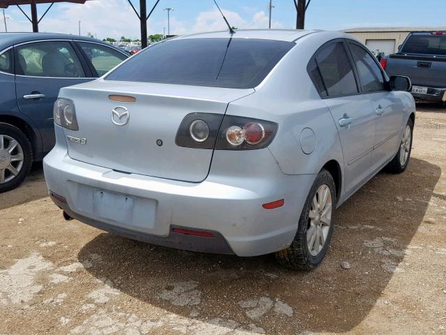 JM1BK12F481867160 - 2008 MAZDA 3 I BLUE photo 4