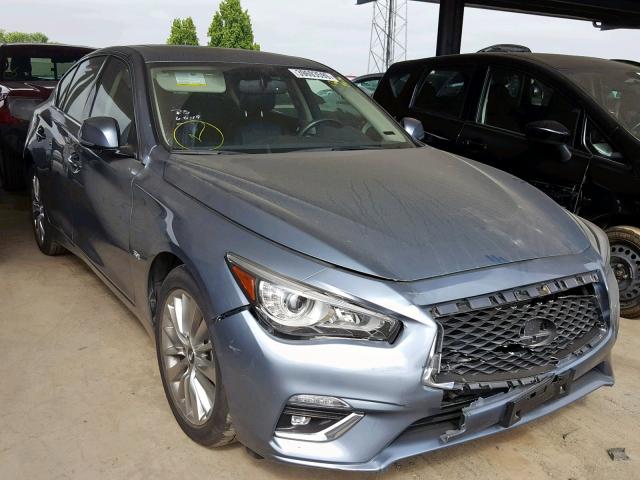 JN1EV7AR5JM435722 - 2018 INFINITI Q50 LUXE BLUE photo 1