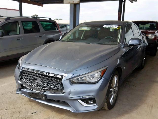 JN1EV7AR5JM435722 - 2018 INFINITI Q50 LUXE BLUE photo 2