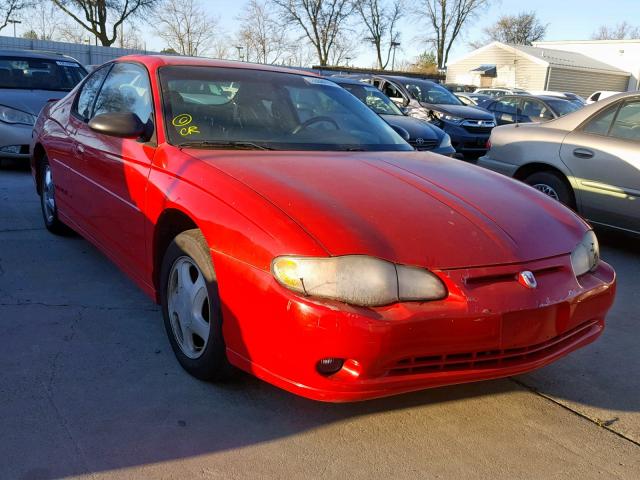 2G1WX15KX29136093 - 2002 CHEVROLET MONTE CARL RED photo 1