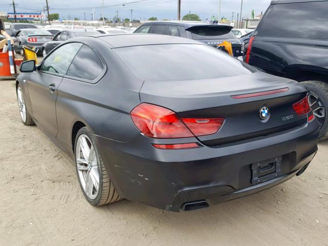 WBAYM9C51DDW20418 - 2013 BMW 650 I BLACK photo 3