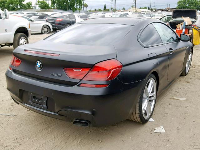 WBAYM9C51DDW20418 - 2013 BMW 650 I BLACK photo 4