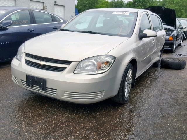 1G1AT58H297196555 - 2009 CHEVROLET COBALT LT TAN photo 2