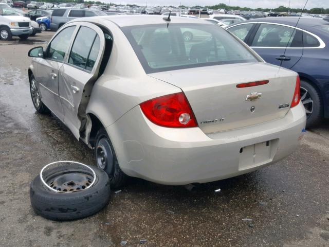 1G1AT58H297196555 - 2009 CHEVROLET COBALT LT TAN photo 3