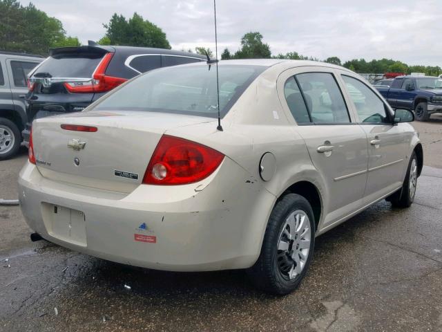 1G1AT58H297196555 - 2009 CHEVROLET COBALT LT TAN photo 4