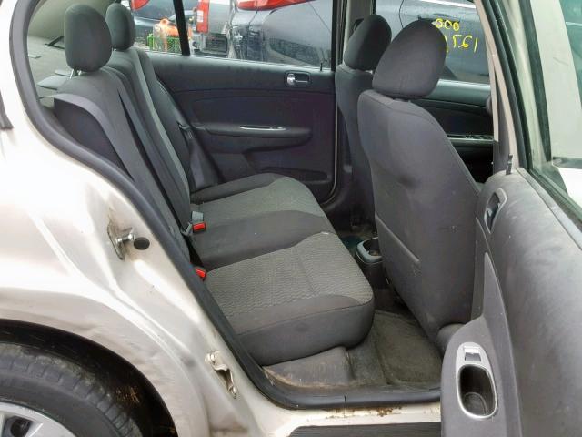 1G1AT58H297196555 - 2009 CHEVROLET COBALT LT TAN photo 6