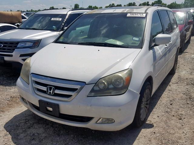 5FNRL38877B086798 - 2007 HONDA ODYSSEY TO WHITE photo 2