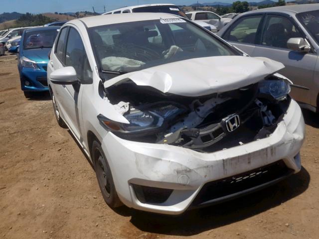 3HGGK5H52FM755132 - 2015 HONDA FIT LX WHITE photo 1