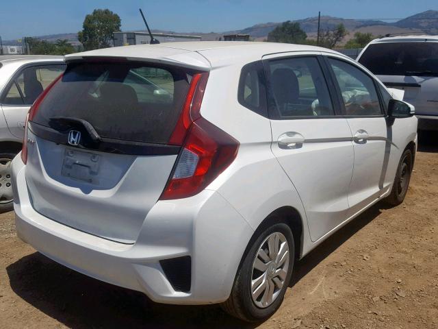 3HGGK5H52FM755132 - 2015 HONDA FIT LX WHITE photo 4